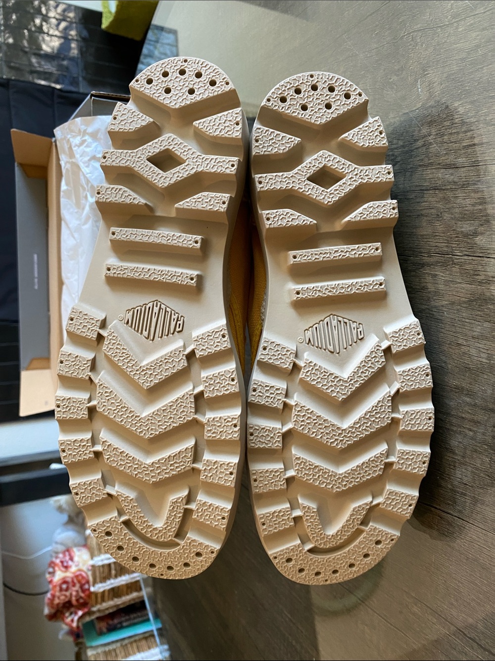 Palladium Pampa Hi Women's Boots - Honey Gold - Picture 5 of 5